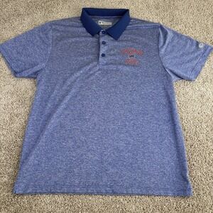 Chicago‎ Cubs True Fan Polo Shirt XL Blue Heather MLB Genuine Merchandise